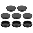 thumbnail image 1 of Uxcell Silicone Hole Plug, High Temp T Type Rubber Stopper Black 66.3mm 4 Count, 1 of 7