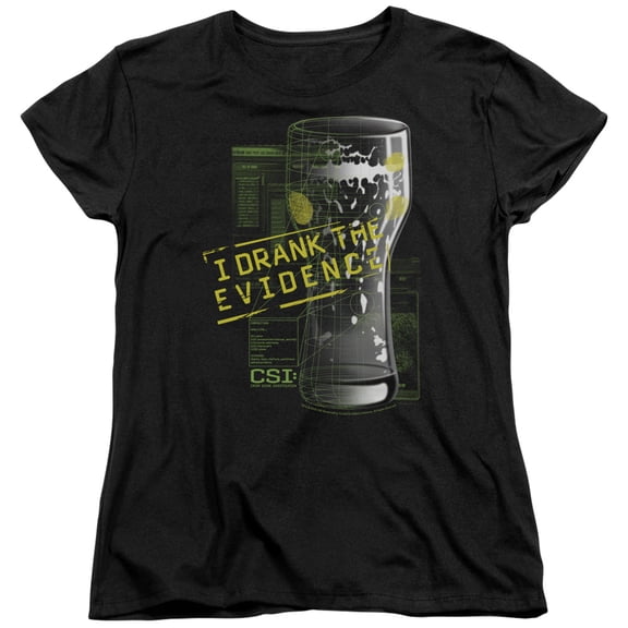 Csi - I Drank The Evidence - Women's Short Sleeve Shirt - Large