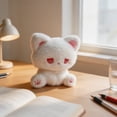 thumbnail image 5 of Cat Plush Toy, Cute Emo Style Stuffed Animal Doll, Soft Fluffy Kitten Plushie for Kids & Adults, Cartoon Cat Pillow for Home Decor & Gift White Cat,, 5 of 9