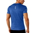 thumbnail image 6 of VSSSJ Mens Workout Shirts Quick Dry Gym Short Sleeve Tshirts Running Athletic Crew Neck Loose Breathable Tops Moisture Wicking Tee Blue XXXL, 6 of 9
