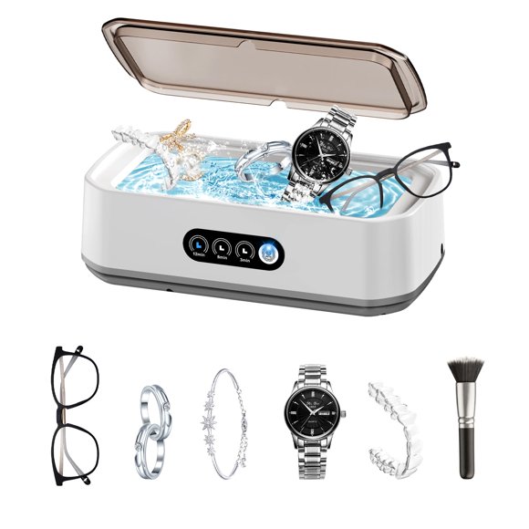 Limpiador ultrasónico de joyas SHLNL 650 ml con 3 modos de temporizador