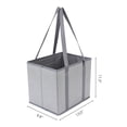 thumbnail image 4 of Unique Bargains Fabric Storage Bin for Shelves Closet Gray 13*9.8*11, 4 of 6
