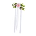 thumbnail image 1 of Arreglo floral para banco de pasillo, decoraciones para pasillos de bodas, accesorios para fotos artificiales Rosa, 1 of 9