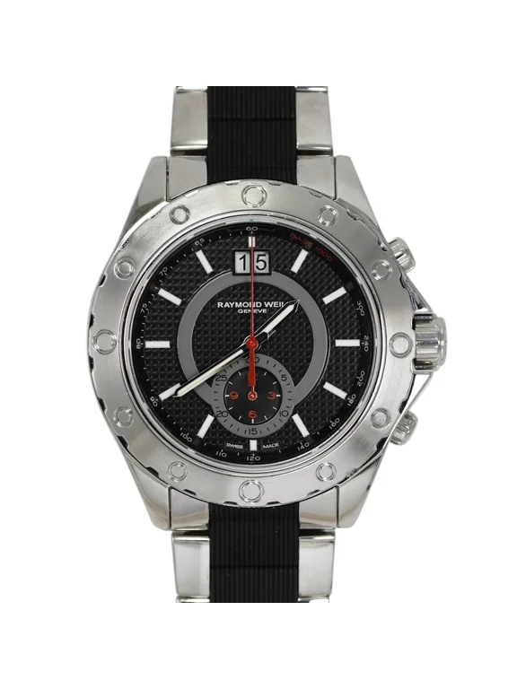 Pre-Owned Raymond Weil Chronograph Sport Stainless Steel Watch