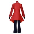 thumbnail image 4 of Uniforme de hotel Hazbin Cosplay ALASTOR Disfraz de Cosplay Conjunto completo Peluca Gafas Astas de ciervo Dentadura postiza Chaqueta Pantalones Uniforme de Halloween, 4 of 4