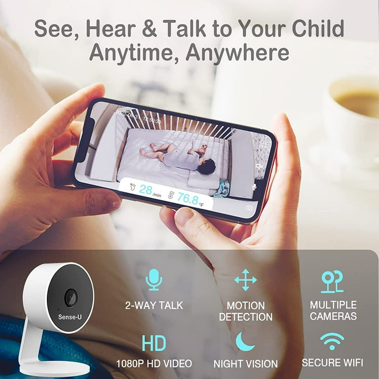 Sense-U Smart Baby Monitor 3+Camera, Audio, Video Baby Monitor