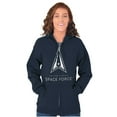 thumbnail image 4 of US Space Force Classic Military Logo Zip Up Hoodie Men's Women's Brisco Brands S, 4 of 6