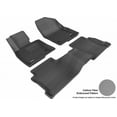 thumbnail image 2 of 3D MAXpider 2014-2021 Fits Mazda 6 Kagu 1st Row 2nd Row Black Carbon Fiber Embossed Pattern Floor Mat L1MZ04001509, 2 of 3