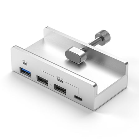 10Gbps USB Dock With Fastener USB C Adapter 4 Port Aluminum Housing USB 3.1 Docking Station for Desk