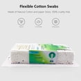 thumbnail image 2 of Natural Paper Cotton Swabs 500ct, Double Tips Cotton Buds for Personal Care, 2 of 6