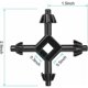 thumbnail image 5 of Llave de portabrocas universal de 4 piezas, llave de portabrocas multifunción 4 en 1 para taladro eléctrico, negro, 5 of 5