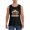 Black, variant on Men Casual Cotton Sports Tank Top, Into The Wild Roaring Grizzly Bear Mountain Vintage Outdoor Sleeveless Shirt