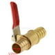 thumbnail image 5 of Válvula de bola de varios tipos Válvula de bola de latón roscada Doble cabezal 12mm Rojo, 5 of 9
