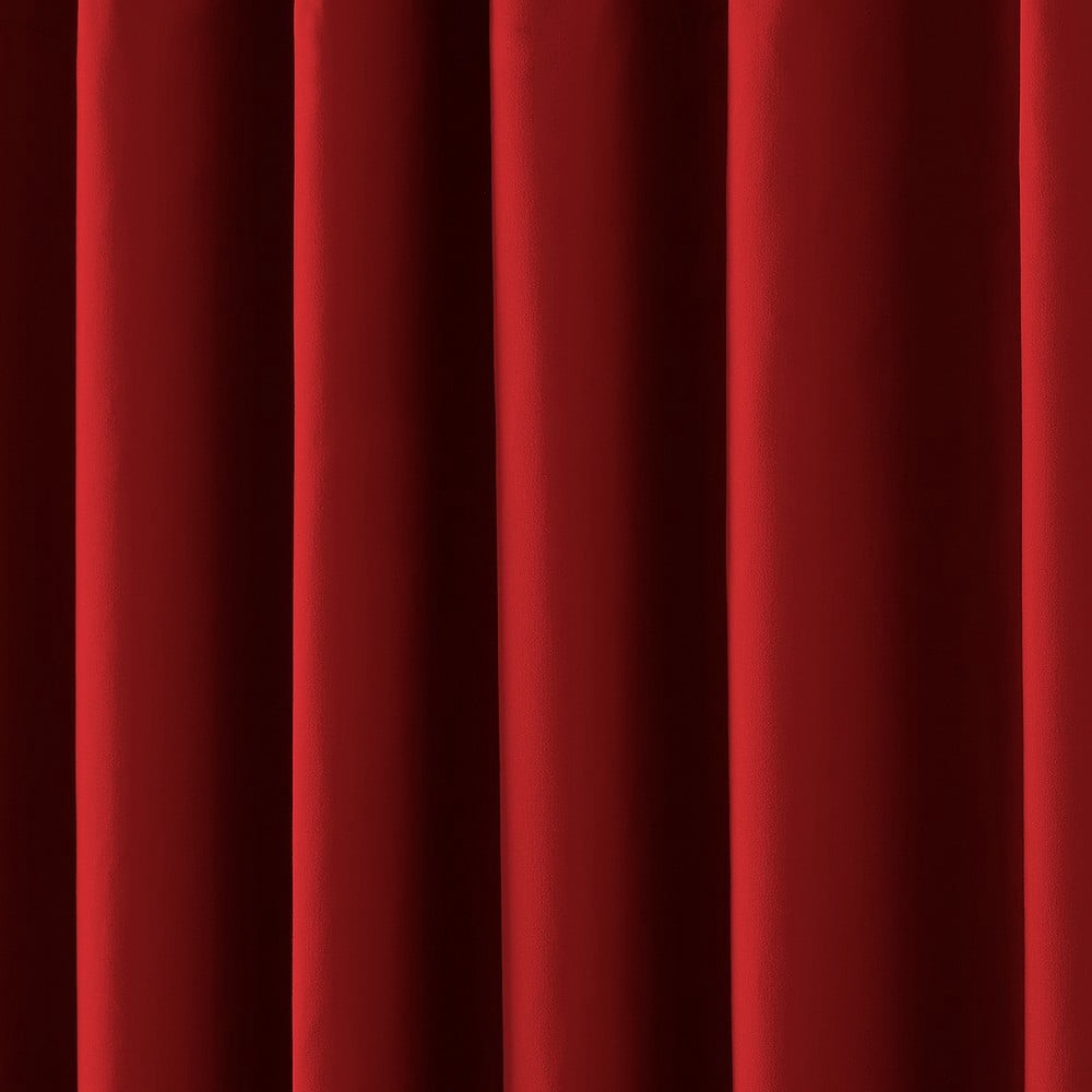 Mainstays Thermal Lined Room Darkening Sliding Glass Door Grommet Curtain Panel, 100 in x 84 in, Red