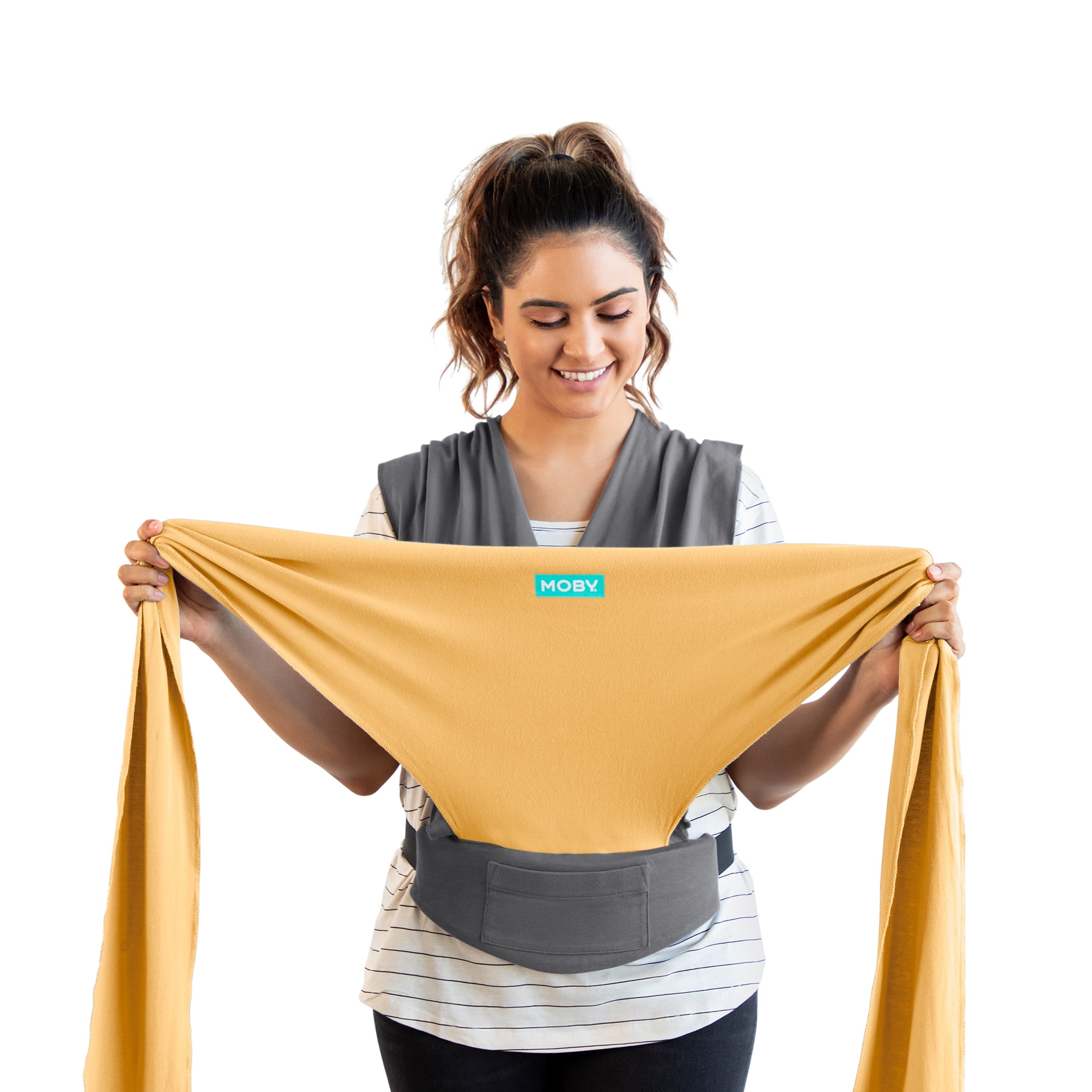 MOBY Wrap Easy-Wrap Baby Carrier in Marigold