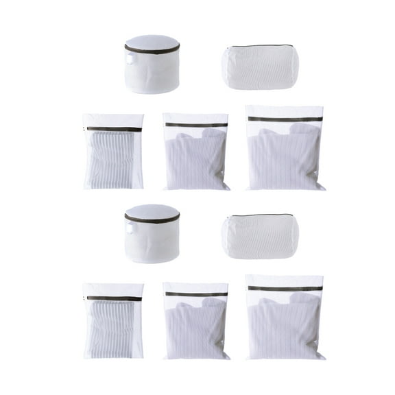 MLINS 5pcs Mesh Laundry Bags Delicate Bra Lingerie Panties Washing Bags Foldable Washing Machine Clothes Protection Net
