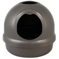 thumbnail image 5 of Petmate Booda Dome Plastic Enclosed Cat Litter Box with Dome Lid, Covered Cat Litter Pan, Titanium, 5 of 11