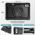 thumbnail image 7 of for Samsung Galaxy Tab S11 Ultra Case 14.6 inch, 360 Rotating Shockproof Cover with Stand, Handle, Shoulder Strap (SM-X930/X936B), Black, 7 of 7