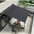 thumbnail image 3 of Waterproof Canvas Fabric 600D Marine Awning Outdoor Fabric Cordura Water-Resistant Material PVC Backing for Sunbrella Tent Cushion Boat 60in Wide - Black, 3 of 8