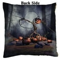 thumbnail image 2 of ABPHQTO Creepy Halloween Scarecrow Pumpkin Field At Night Reversible Mermaid Sequin Pillow Case Home Decor Cushion Cover 18x18 Inch, 2 of 2