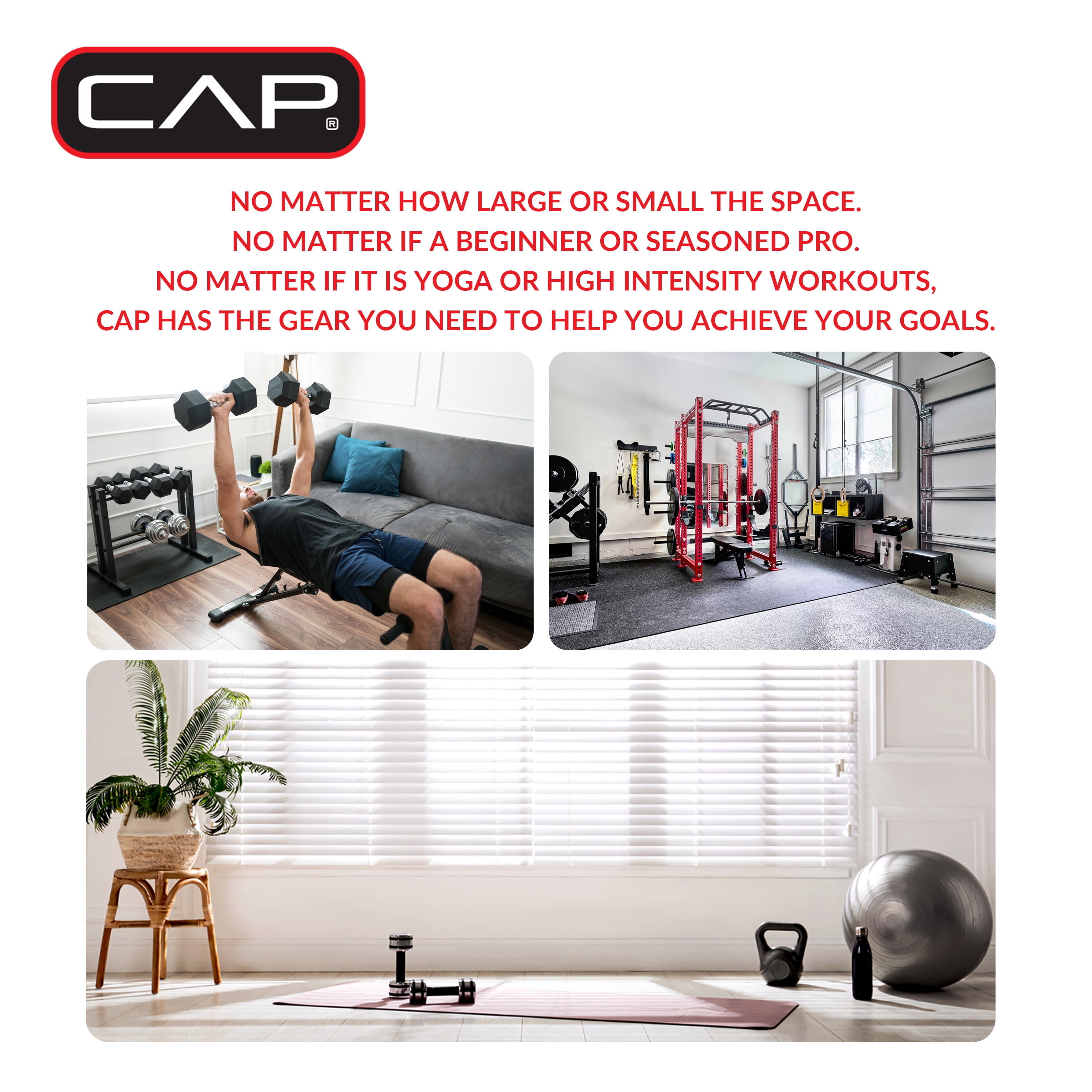 CAP Barbell 20 lb. Adjustable Ankle Weights, (10lb x 2)
