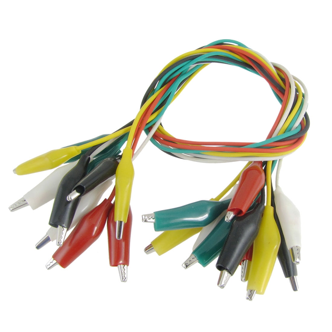 Alligator Clips Cable Insulated Fitting Crocodile For Electrical Jumper 