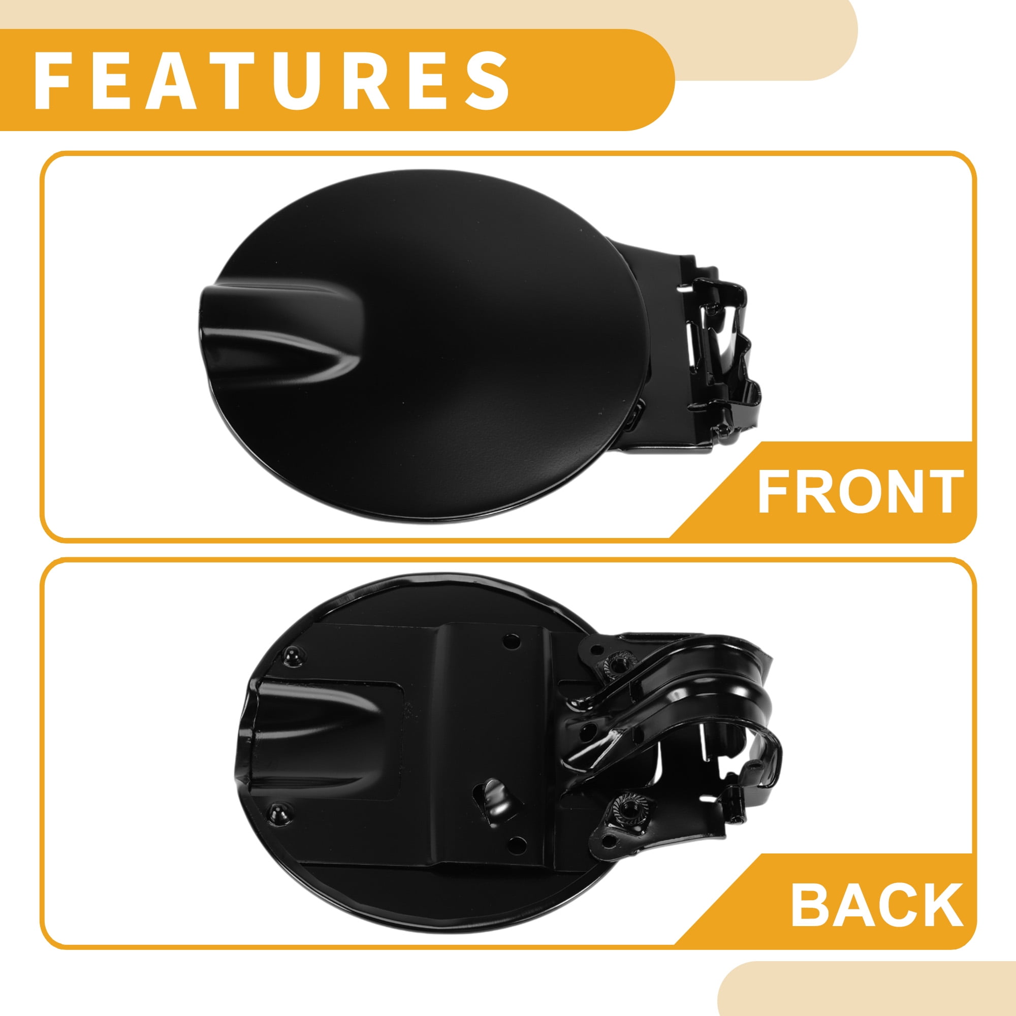Unique Bargains Fuel Tank Door Cap for Chevy Colorado 2004-2012 Fuel Filler Flap Cover
