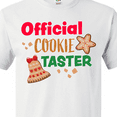 thumbnail image 4 of Inktastic Christmas Official Cookie Taster with Bell and Star Cookie T-Shirt, 4 of 5