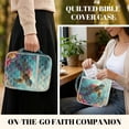thumbnail image 4 of ZUXONGSY Sea Turtle Hibiscus Print Bible Cover Case for Women Portable Bible Bag Large Christian Tote Bag with Pen Holder Carrying Book Case for Religious, 4 of 7