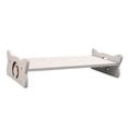 thumbnail image 1 of DOLITY Raised Dogs Bowl Stand Pet Feeding Station Pet Slow Feeder Stand Feeding Rack white, 1 of 9