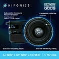 thumbnail image 4 of Hifonics ELITE 8” 2 Ohm Car Subwoofer Dual Voice Coil Car Audio Speaker, 1200 Watts, Black, 4 of 9