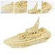 thumbnail image 1 of Juego de modelo de vehículo de Rompecabezas de madera 3D Macarena Bote patrulla Rompecabezas artesanal, 1 of 8