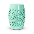 thumbnail image 2 of Baxton Studio Hallie Modern and Contemporary Aqua Finished Metal Outdoor Side Table, 2 of 7