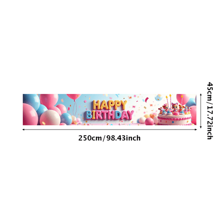 LUUFILx Panda Birthday Backdrop Banner for Kids Party Supplies Happy Birthday Decorations with Balloons and Flowers Party Decor Background Props