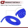 thumbnail image 6 of Unique Bargains 1 Pc for Air and Water Silicone Vacuum Tubing Hose High Temperature Automotive Vacuum Line 4Ft 1/4" 6mm ID 3.5mm Thickness Blue Silicone, 6 of 6