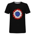 thumbnail image 5 of UVEASISHA USA Independence Day T-shirts for Men Short Sleeve American Flag Sunflower Graphic Tee 4th of July Patriotic T Shirts Black XXXL, 5 of 6