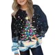 thumbnail image 1 of Sudaderas sin capucha para niños pequeños, niñas y niños, sudaderas con cuello redondo y manga larga estampadas, tops tipo pulóver con bolsillo, top de poliéster para niña, 1 of 6