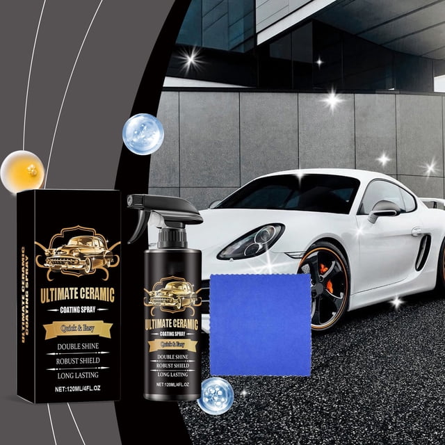 Fiudx Spray para Pintura En Aerosol para Coche, Protección Duradera, Repelente Al Agua y Resistente a Arañazos, Acabado Brillante, Universal para Todo Tipo de Coches, Fácil Aplicación, 120 Ml.