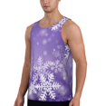 thumbnail image 2 of Fuzoiu Snowflakes Print Men's Workout Tank Tops,Sleeveless Gym Shirt Quick Dry,Fitness Bodybuilding T-Shirt,Muscle Athletic Workout Tee-3X-Large, 2 of 7
