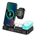 thumbnail image 5 of Xinyolin Wireless Charger 3 in 1 Magnetic Night Light Alarm Clock Foldable Multifunctional 15W Fast Charge Phone Watch Earphone Charging Dock Phone Accessories, 5 of 8