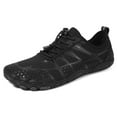 thumbnail image 5 of Ticikt Water Shoes for Kids Girls Boys Barefoot Shoes with Adjustable Laces Quick Drying Beach Sports Non Swimming Hiking,Color:Black,Size:10.5, 5 of 9