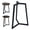 B, variant on Metal Round End Table Legs,16 Inch Black Coffee Table Base Only,Iron Dining Table Base Furniture Legs
