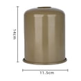 thumbnail image 4 of Cubierta de tanque de gas plana para acampar al aire libre Cubierta de tanque de gas de estilo retro Cubierta protectora de metal Cubierta de combustible Accesorios para estufa, 4 of 5