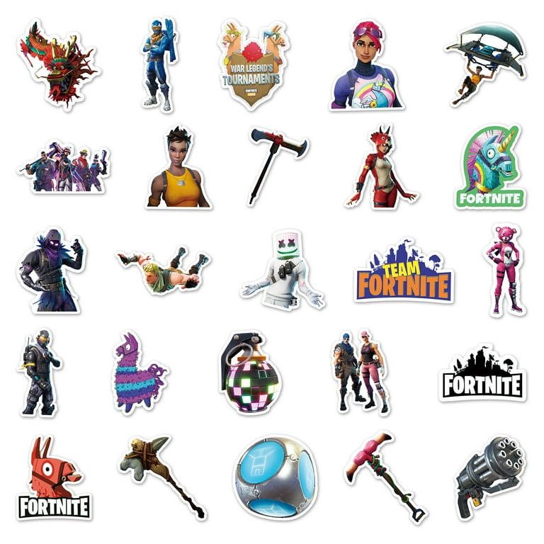 FoxYaye Battle Royale Gaming Stickers - Characters...