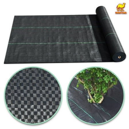 Strong Camel Garden Weed Barrier Landscape Fabric Durable Heavy-Duty Weed Block Gardening Mat