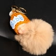 thumbnail image 4 of Llavero para Coche Accesorios Lindo Muñeca de Piel Sintética Bolsa Decoración champán Yinane Colgante de felpa de mujer, 4 of 8