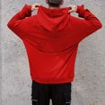 thumbnail image 2 of Jiyugala Men's Colorblock Hoodie Solid Color Hooded Sweatshirt XXXL, 2 of 7