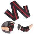 thumbnail image 4 of Elbow Support Wrap, Nylon Elastic Elbow Wrap Hook And Loop Design  For Outdoor For Bedroom For Sport For Home Black And Red Stripes, 4 of 8
