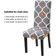 thumbnail image 3 of Dining Room Chair Slicovers Stretch Chair Covers for Dining Room Parsons Chair Slipcover Kitchen Chair Covers (Set of 4, Gray/White), 3 of 6