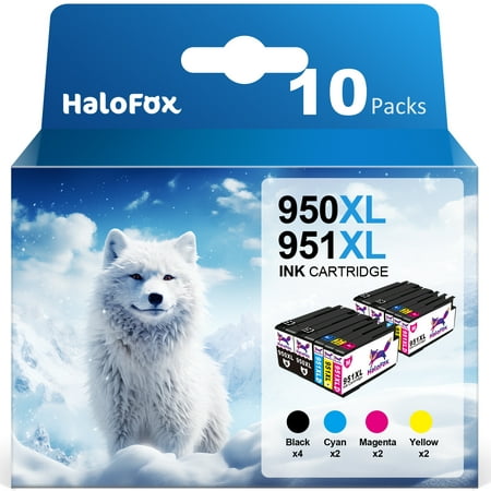 950XL 951XL Ink Cartridge Compatible for HP 950 XL 951 XL Ink Cartridge for HP OfficeJet Pro 8600 8610 8620 8100 8630 8660 8640 8615 8625 276DW 251DW Printer (4 Black, 2 Cyan, 2 Magenta, 2 Yellow)